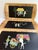 1950s Signed Kentley "The Romance of Fifi and Pepe" Full Set(4) Wooden Tray For Sale - Image 15 of 16