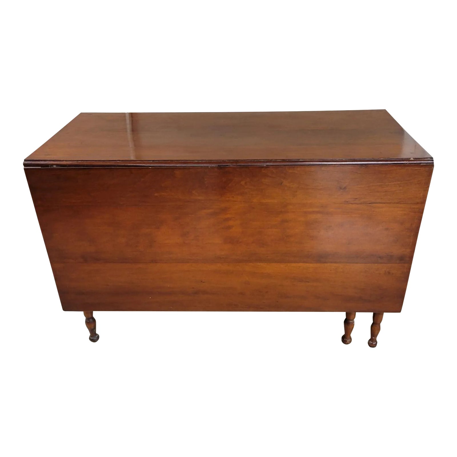 Antique American Cherry Drop Leaf Gateleg Dining Table | Chairish