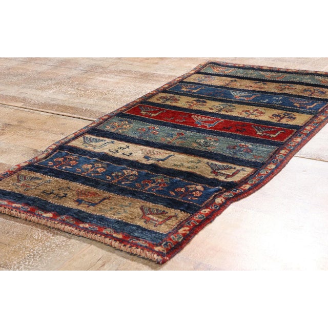 Vintage Persian Gabbeh Rug, 02'04 X 05'01 For Sale - Image 9 of 10