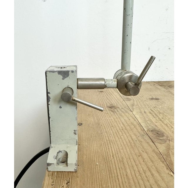 Industrial Grey Table Lamp from Elektrosvit, 1970s For Sale - Image 16 of 18