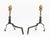 Metal Federal Style Brass Andirons, Pair For Sale - Image 7 of 7