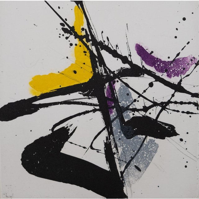 Jean Miotte, Composition abstraite J, Etching For Sale - Image 3 of 7