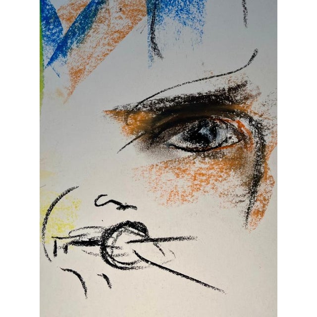 Gilbert Pauli, Chet Baker, 1990, Pastel on Paper For Sale - Image 3 of 9