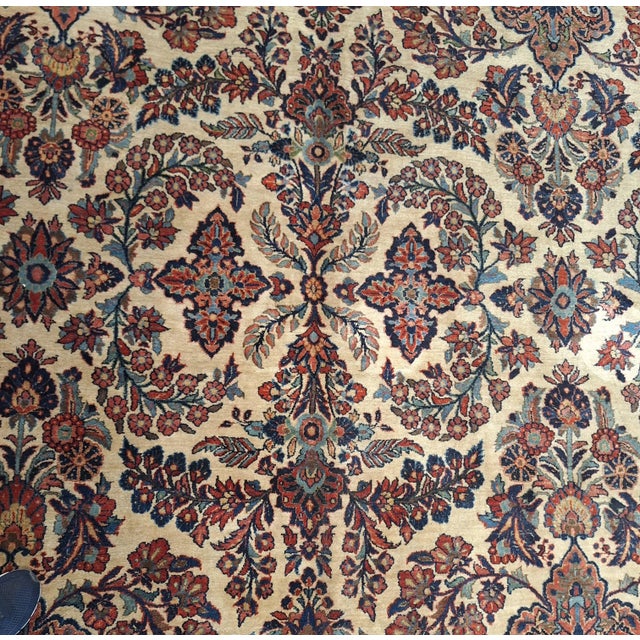 1900 - 1909 Circa 1900 Persian Sorouk Rug For Sale - Image 5 of 9