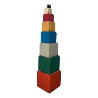 Ado Stacking Cubes by Ko Verzuu, 1950s, Set of 8 For Sale