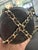 Gold Metal Water Bottle & Black Quilted Lambskin Holder For Sale In New York - Image 6 of 7
