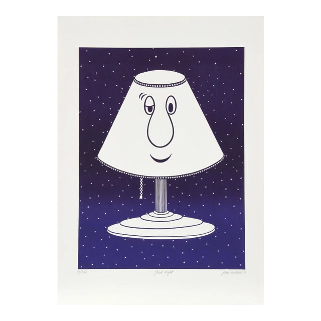 "Good Night", 1979, Aquatint Etching by Jean Sariano For Sale