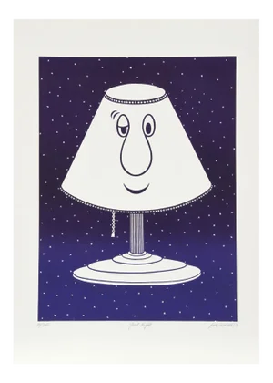 "Good Night", 1979, Aquatint Etching by Jean Sariano