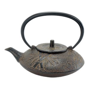 Vintage Japanese Cast Iron Teapot Three Winter Friends Motif