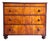 Flame Mahogany Antique Three Drawer Chest For Sale