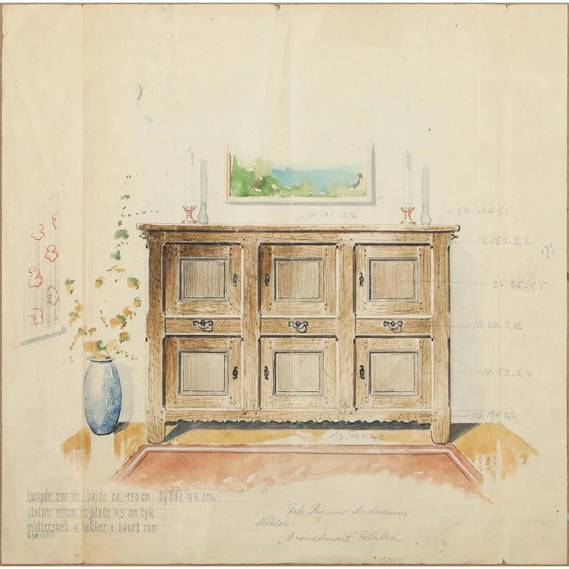 Brown Henry Kjaernulf Large Oak Danish Cabinet, 1960s For Sale - Image 8 of 9