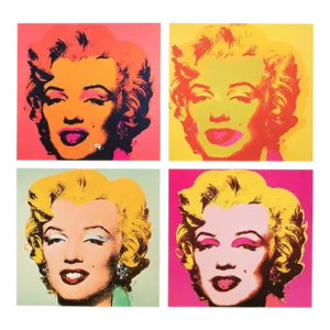 1989 After Andy Warhol "Four Marilyns, 1964 and 1967" Print Book Cover
