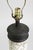 Italian ceramic lamps attributed to Aldo Londi for Bitossi, defined by cylindrical forms and hand drawn repeating motifs....