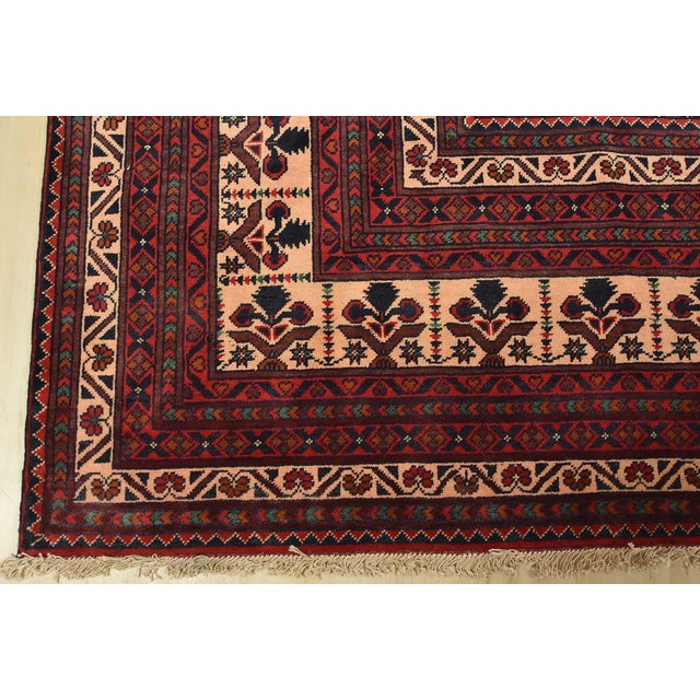 Turkmen Rug 9’10” X 19’5” Beige Wool Tribal Hand-Knotted Oriental Carpet For Sale - Image 12 of 15