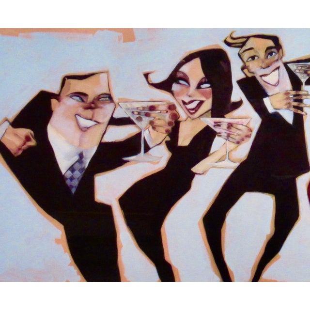 Michael Todd White Untitled (Personages Drinking) C.2005 Reproduction Print For Sale - Image 4 of 8