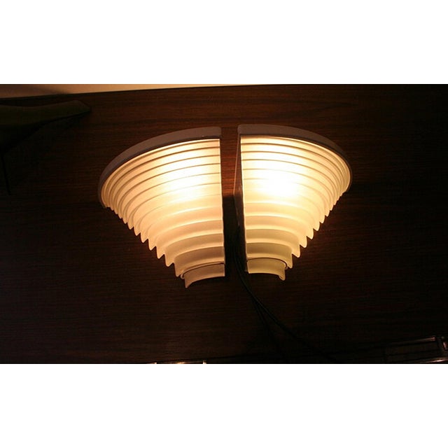 White Vintage Italian Wall Lamps by Angelo Mangiarotti for Artemide, 1980s, Set of 2 For Sale - Image 8 of 11