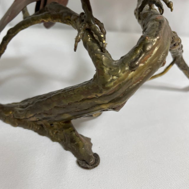 1990s Barry Chevalier Brutalist Copper and Bronze Sculpture For Sale In Miami - Image 6 of 11