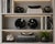 Pair Large Ammonite Plates Black White 6.25" Millions Years For Sale - Image 4 of 9