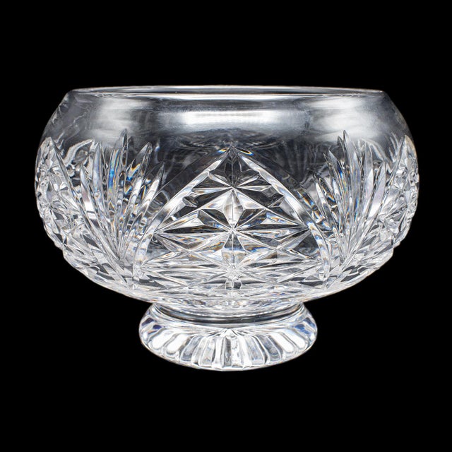 English Vintage Rose Bowl, English, Cut Crystal, Posy, Potpourri, Fruit Dish, Circa 1970 For Sale - Image 3 of 11