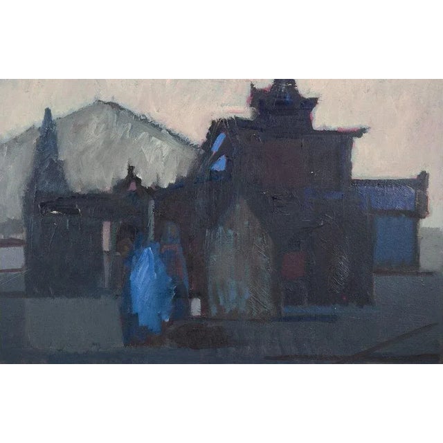 Peer Lorentz Dahl, View of a Church, 1964, Oil on Canvas For Sale - Image 10 of 10
