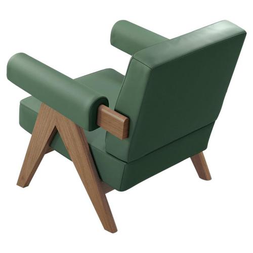 Green 053 Capitol Complex Armchair by Pierre Jeanneret for Cassina For Sale - Image 8 of 8