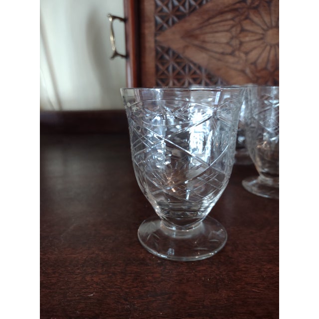 1920s 1920s Rock Crystal Juice / Parfait Glasses - Set of 8 For Sale - Image 5 of 5