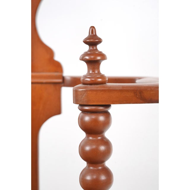 Early 20th Century Victorian Cherry Swan Hall Tree Umbrella Stand For Sale - Image 12 of 16