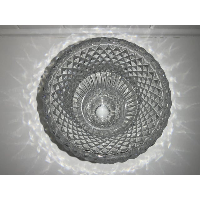 1950s 1950s Val Saint Lambert Crystal Vase With Cut Detailing For Sale - Image 5 of 13