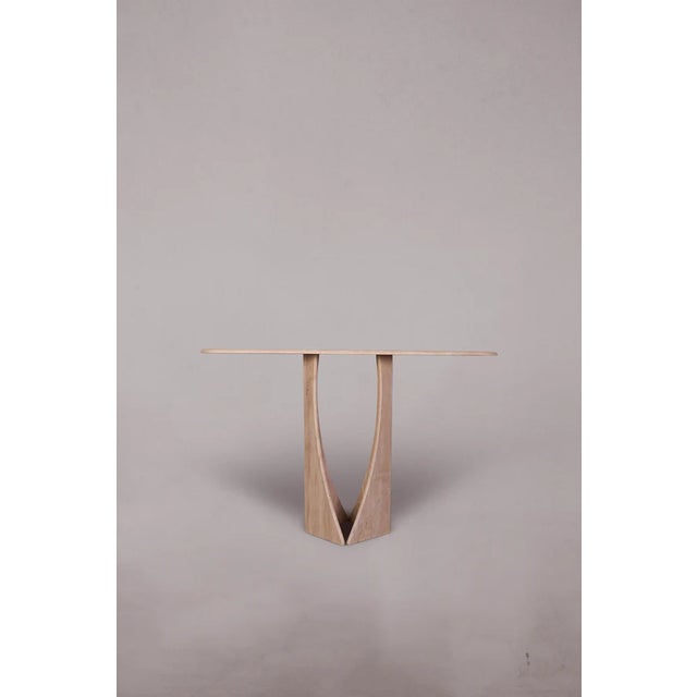 Manchot Travertine Console Table 47.2" For Sale - Image 4 of 8