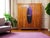 Art Deco Wardrobe in Cherry Veneer, Germany, 1930s For Sale - Image 10 of 11