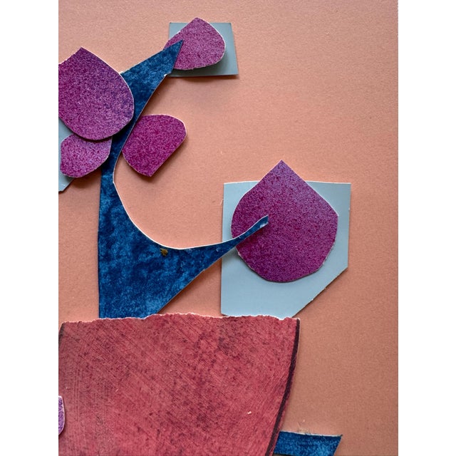 "Pop Music 10" Original Mixed-Media Collage on Paper by Zac Woodiel For Sale In Little Rock - Image 6 of 9