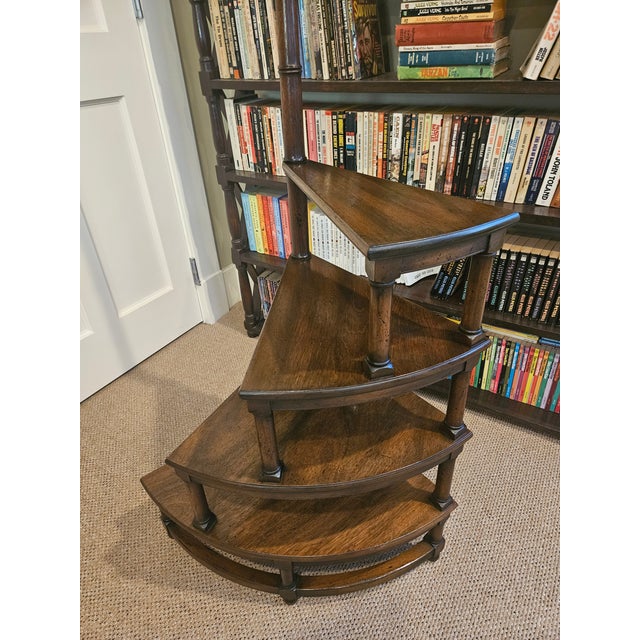 Kittinger Vintage Kittinger Buffalo Mahogany Spiral Library Steps, Pattern 1726 C For Sale - Image 4 of 16