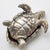 Silver Vintage Italian Handmade Genuine Sterling Silver 925 Loggerhead Sea Turtle Figurine, 1980s For Sale - Image 8 of 13