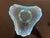 Mid-Century Modern Vintage Jefferson Blue Opalescent Blue Glass Tri-Fold Dish For Sale - Image 3 of 4