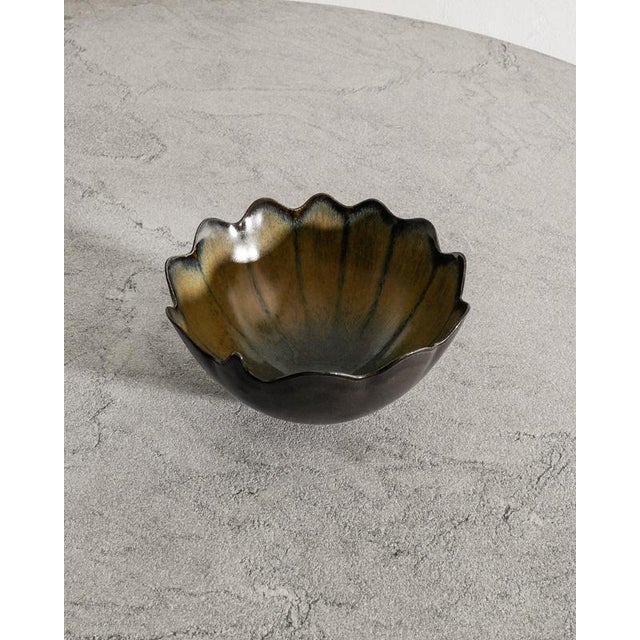 Swedish Mid-Century Ceramic Stoneware Decorative Bowl by Gabi Citron-tengborg, 1950s For Sale - Image 3 of 5