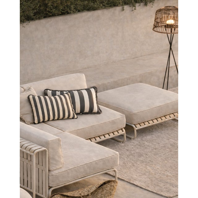 Clean lines, essential style, and a hint of vintage flair: this striped cushion is the perfect accent to bring charm and...
