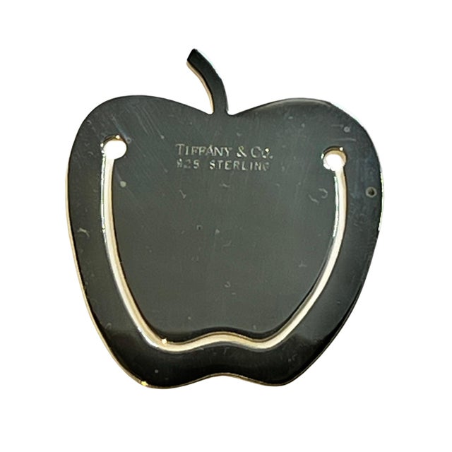 Tiffany & Co Estate Apple Bookmark Sterling Silver For Sale - Image 4 of 5