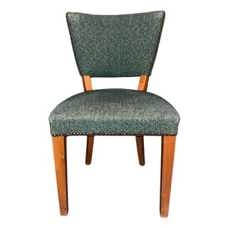 Mid Century Modern Upholstered Side/Desk Chair For Sale