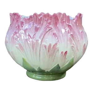 French Majolica Cache Pot Jérôme Massier Circa 1890
