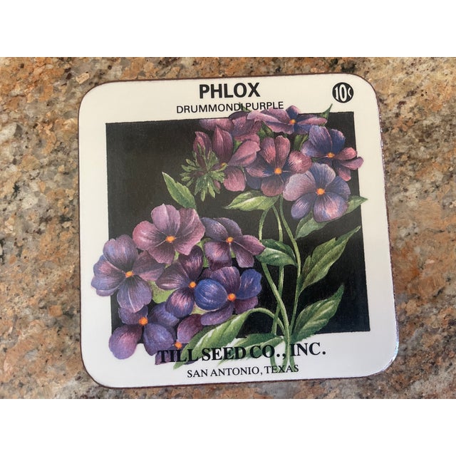 1970s Pimpernel Floral 4 Coasters with Box 5 pcs For Sale - Image 5 of 9