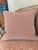 Blush Vintage Beaded Floral Pillow With a Pair of Pastoral Antique Tapestry Pillows, Both With Velvet Backing Perfect With the Antique Settee For Sale - Image 8 of 12