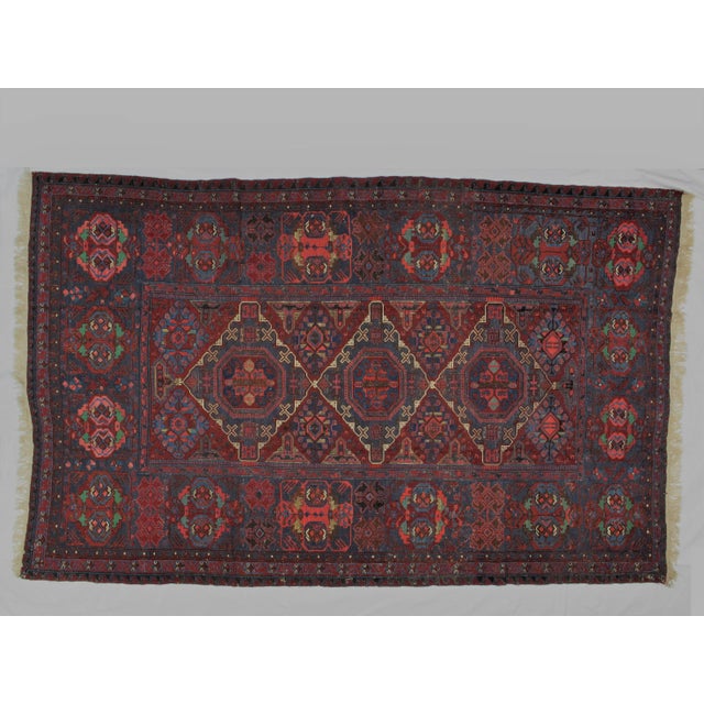 Red 1940s Vintage Soumak Kilim Rug- 7′ × 11′ For Sale - Image 8 of 8
