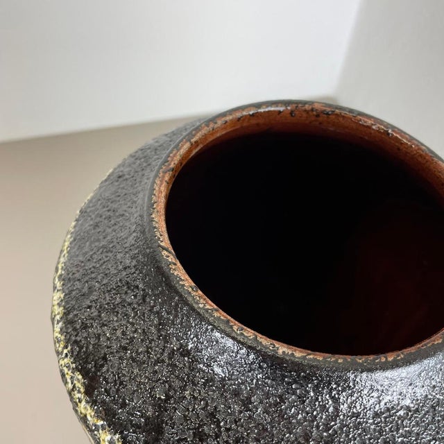 1970s Color Crusty Fat Lava Floor Vase from Scheurich Keramik, Germany, 1970s For Sale - Image 5 of 18
