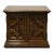 Heritage Furniture Solid Walnut Italian Mediterranean Style 26" Square Accent Storage End Table For Sale