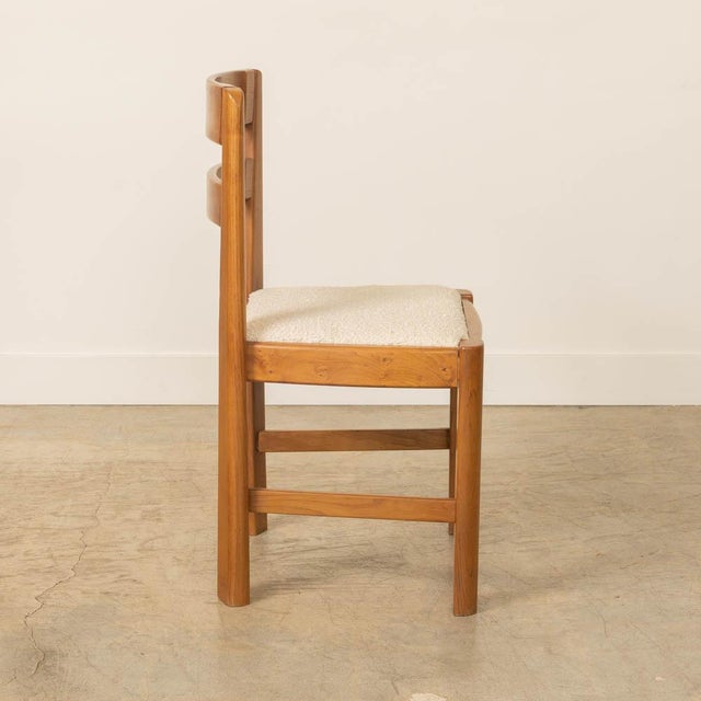 1940s French Elm Dining Chairs, Set of 4 For Sale In Los Angeles - Image 6 of 12