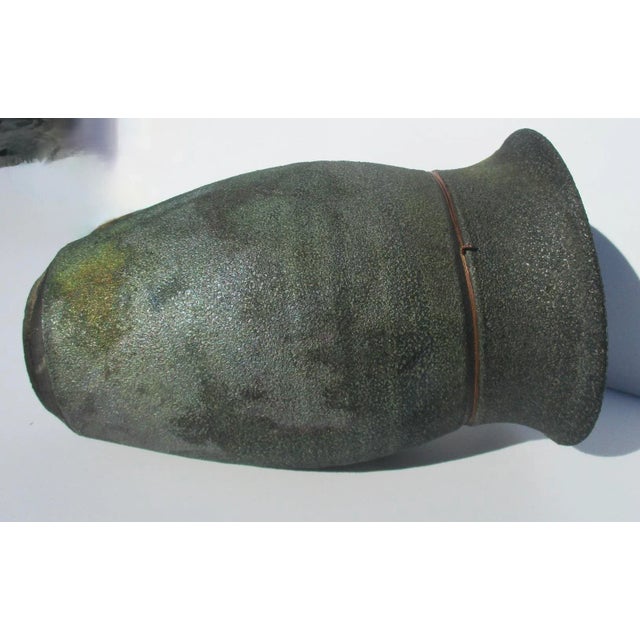 Copper Stone Ware Art Pottery by Rhonda Clearlock For Sale - Image 8 of 8