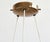 Opaline Glass and Brass Chandelier from Stilnovo, Italy, 1950s For Sale - Image 6 of 9