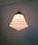 Copper Art Deco Conical Pendant Light in White Opaline Glass, 1920s For Sale - Image 8 of 11