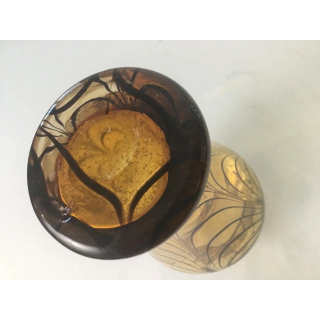 1970s Studio Hand Blown Vase For Sale - Image 6 of 9