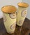 French Sylvia Corrette Ceramic Bullseye Vases, Pair For Sale - Image 3 of 12